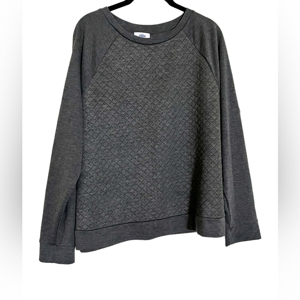 Old Navy Dark Grey Long Sleeve Crew Sweater